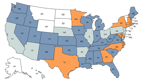 State Map for Compensation & Benefits Managers