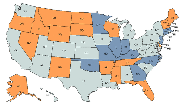 State Map for Lodging Managers