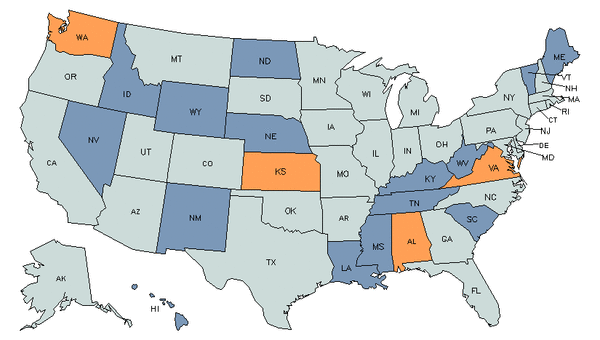 State Map for Buyers & Purchasing Agents, Farm Products