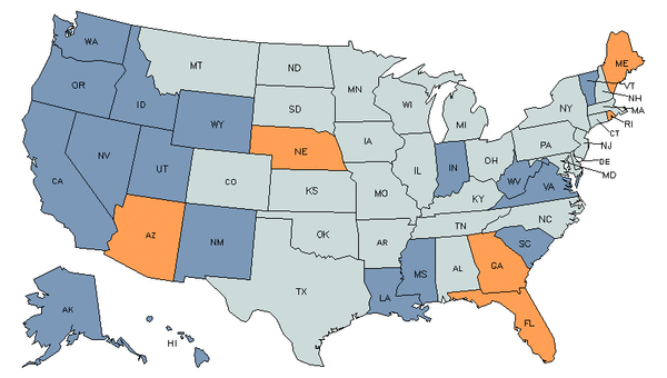 State Map for Claims Adjusters, Examiners, & Investigators