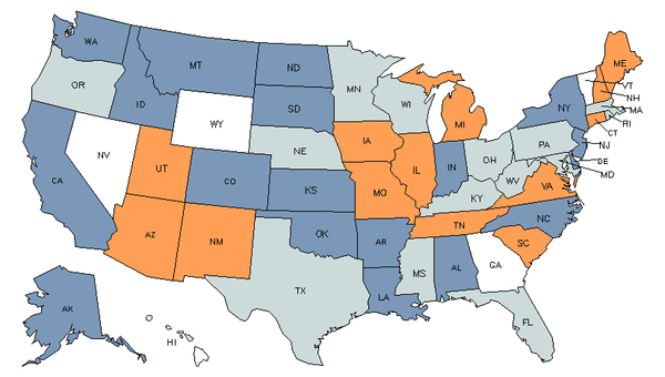 State Map for Credit Counselors