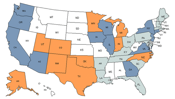 State Map for Calibration Technologists & Technicians