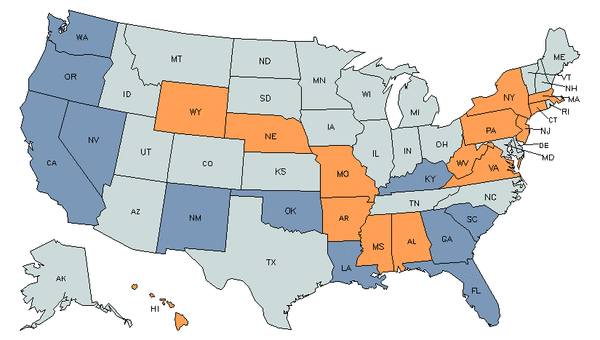 State Map for Biological Science Teachers, Postsecondary