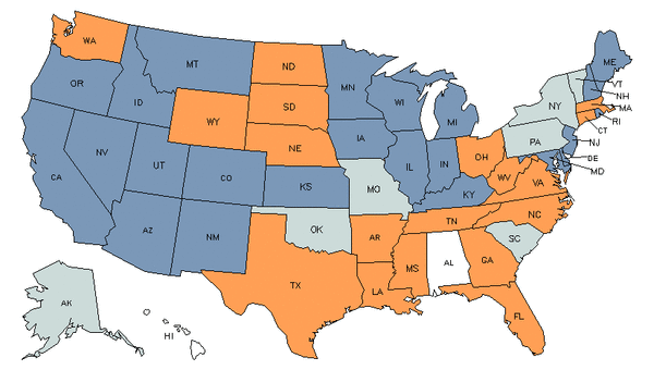 State Map for Career/Technical Education Teachers, Secondary School