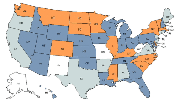 State Map for Adult Basic Education, Adult Secondary Education, & English as a Second Language Instructors