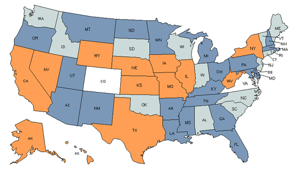 State Map for Substitute Teachers, Short-Term