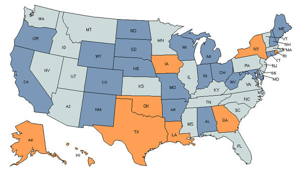 State Map for Instructional Coordinators