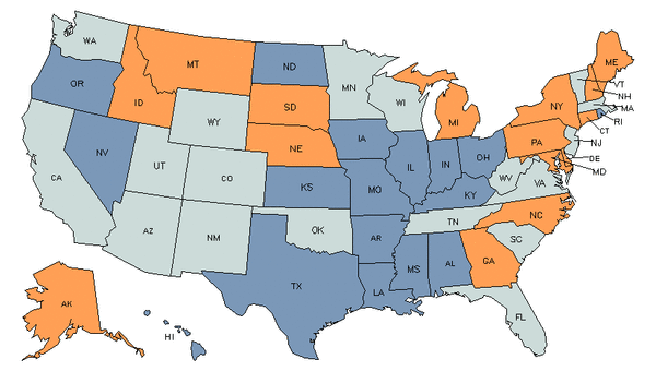 State Map for Physician Assistants