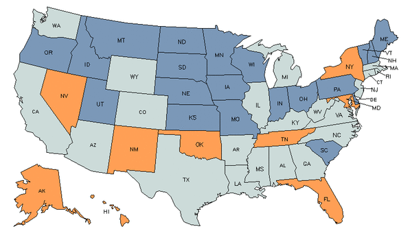 State Map for First-Line Supervisors of Security Workers