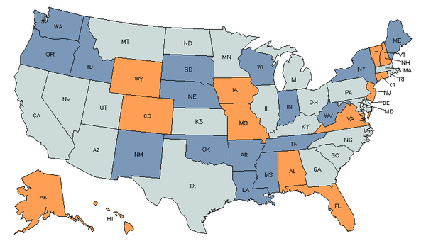 State Map for First-Line Supervisors of Entertainment & Recreation Workers