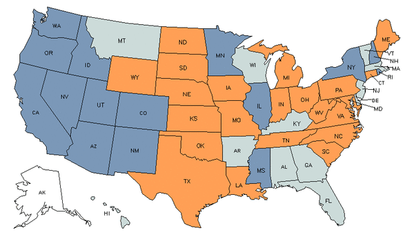 State Map for Funeral Attendants