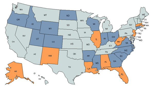 State Map for Legal Secretaries & Administrative Assistants