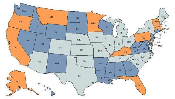 State Map for Medical Secretaries & Administrative Assistants