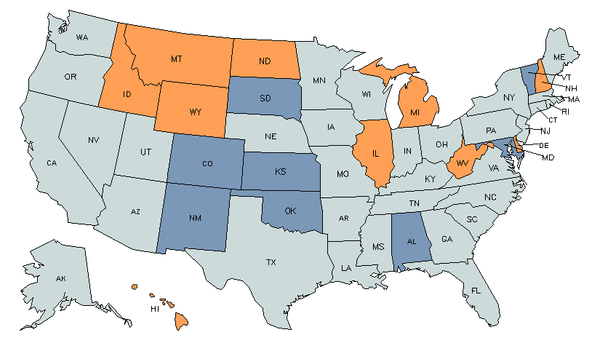 State Map for Office Clerks, General