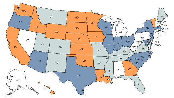 State Map for Agricultural Inspectors