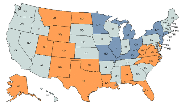 State Map for Solar Energy Installation Managers