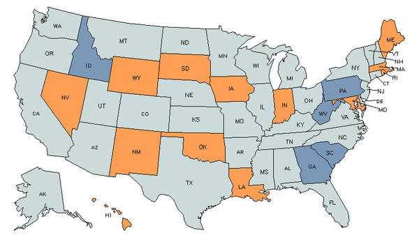 State Map for Solar Thermal Installers & Technicians