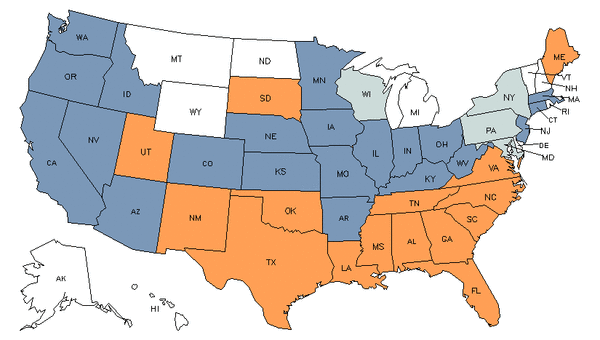 State Map for Helpers--Electricians