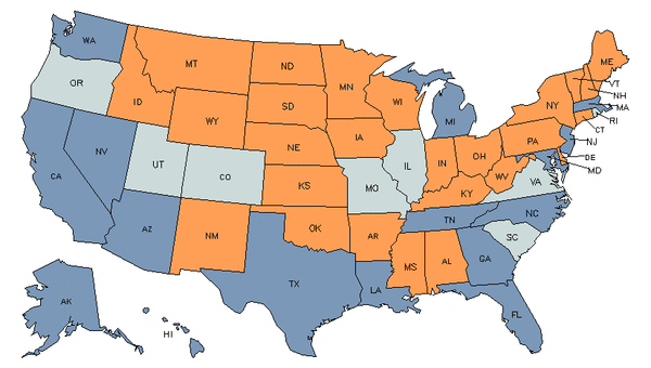State Map for Highway Maintenance Workers