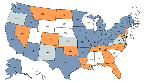 State Map for Weatherization Installers & Technicians