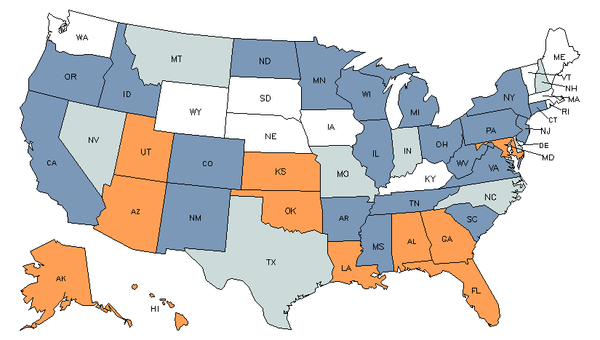 State Map for Avionics Technicians