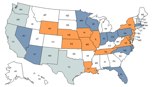 State Map for Electrical & Electronics Installers & Repairers, Transportation Equipment