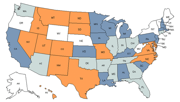 State Map for Audiovisual Equipment Installers & Repairers