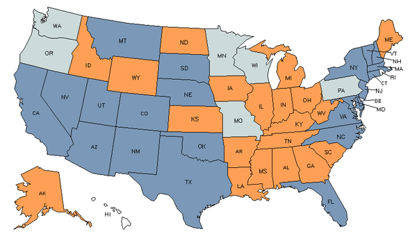 State Map for Millwrights
