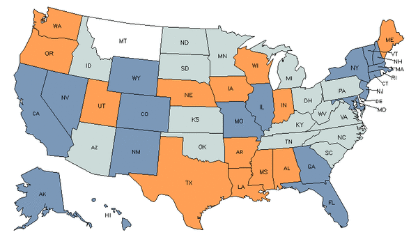 State Map for Structural Metal Fabricators & Fitters