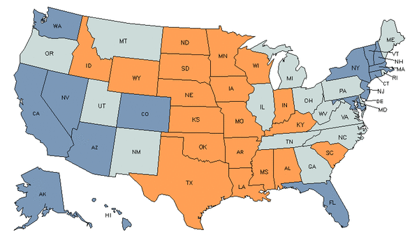 State Map for Welders, Cutters, Solderers, & Brazers