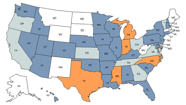 State Map for Upholsterers