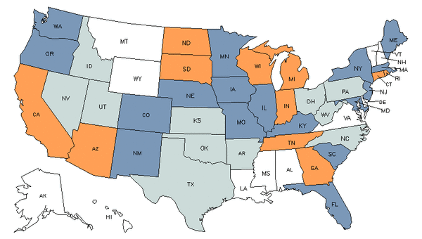 State Map for Grinding & Polishing Workers, Hand