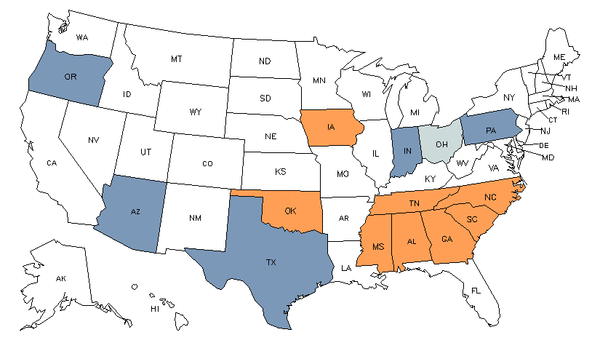 State Map for Tire Builders