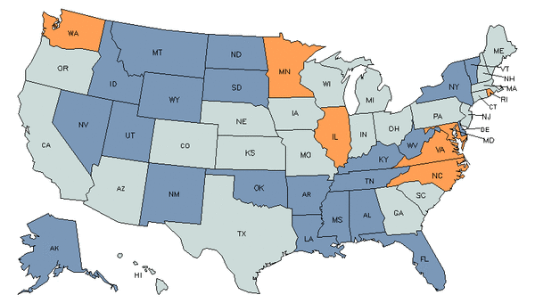 State Map for Computer Systems Analysts