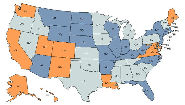 State Map for Non-Destructive Testing Specialists