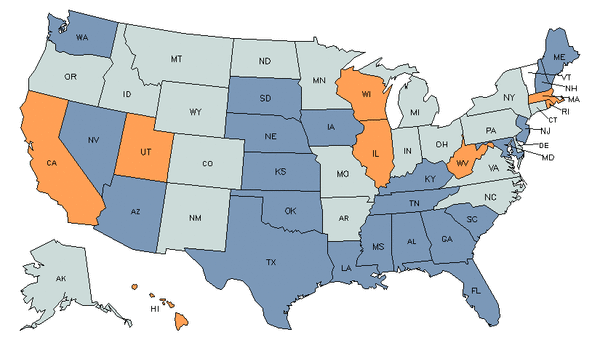 State Map for Clinical & Counseling Psychologists