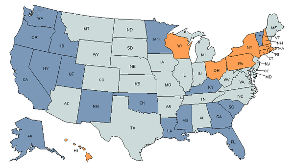 State Map for Business Teachers, Postsecondary
