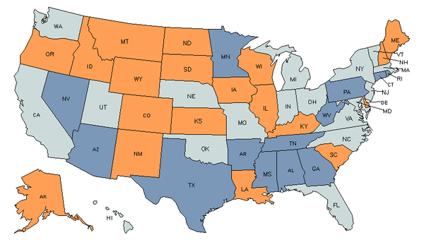 State Map for Library Technicians