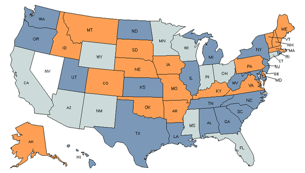 State Map for Family Medicine Physicians