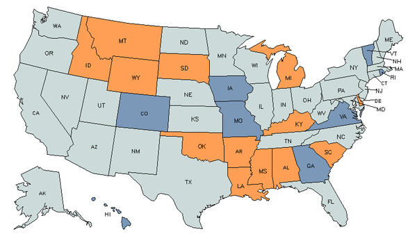State Map for Surgical Technologists