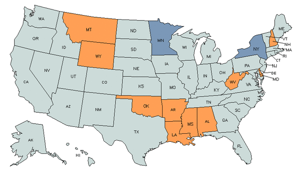 State Map for First-Line Supervisors of Retail Sales Workers