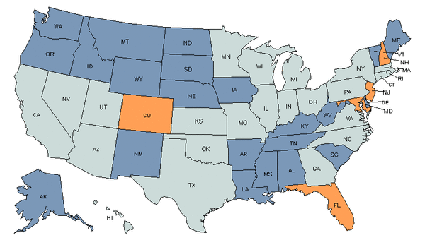 State Map for Sales Representatives of Services