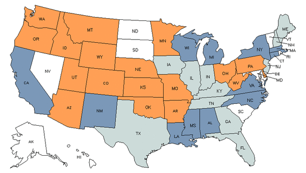State Map for Mechanical Door Repairers