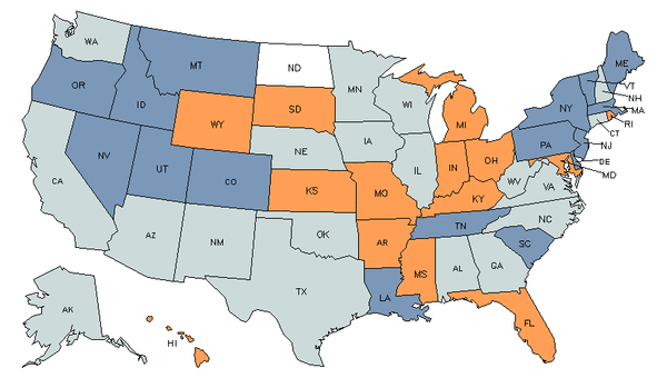 State Map for Medical Equipment Repairers