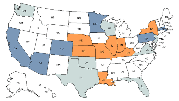 State Map for Signal & Track Switch Repairers