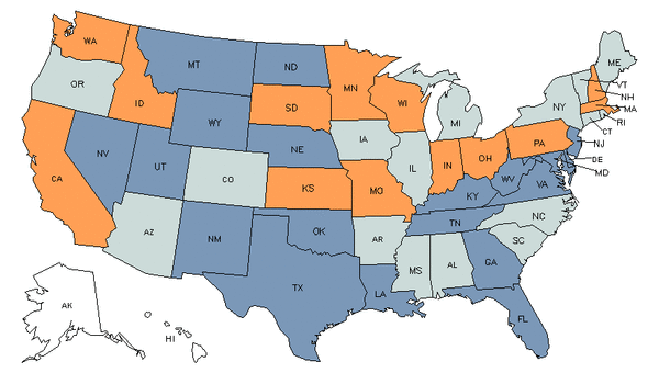 State Map for Electrical & Electronic Equipment Assemblers