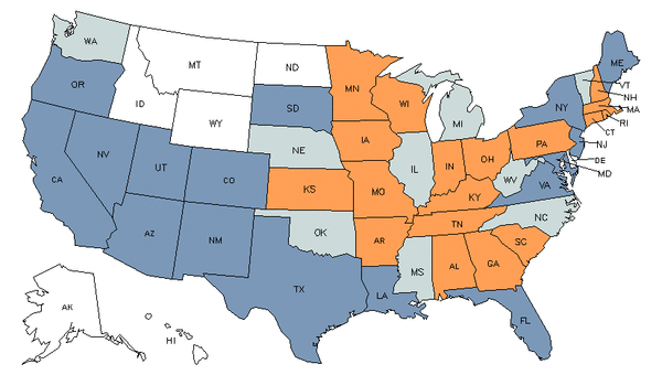 State Map for Extruding & Drawing Machine Setters, Operators, & Tenders, Metal & Plastic