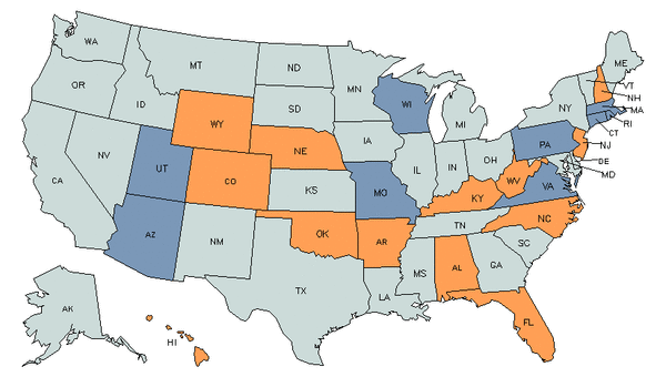 State Map for Refuse & Recyclable Material Collectors